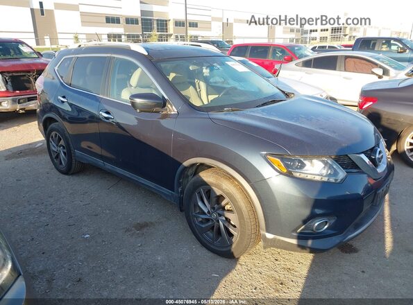 5N1AT2MT3GC859745 2016 NISSAN ROGUE Blue Przód prawy