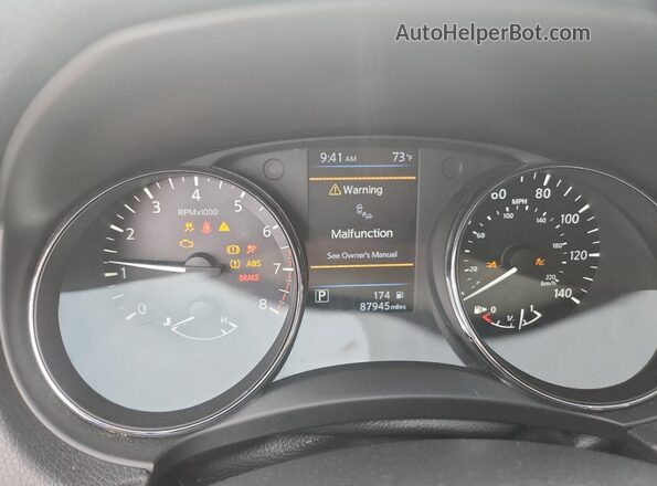 5N1AT2MT3KC799832 2019 NISSAN ROGUE Белый Вид щитка приборов