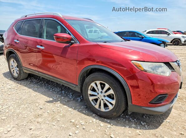 5N1AT2MT4GC899686 2016 NISSAN ROGUE Red Przód prawy