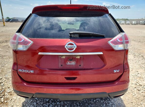 5N1AT2MT4GC899686 2016 NISSAN ROGUE Red Widok z tyłu