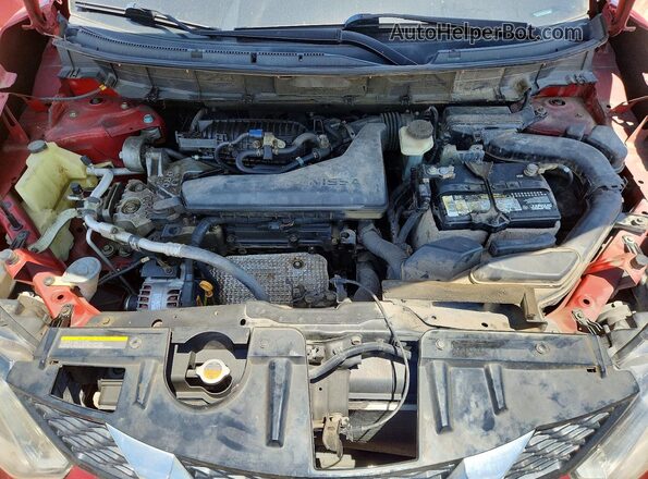 5N1AT2MT4GC899686 2016 NISSAN ROGUE Red Widok wnętrza z tyłu
