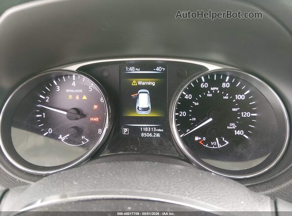 5N1AT2MT5GC780724 2016 NISSAN ROGUE White Widok tylnych siedzeń