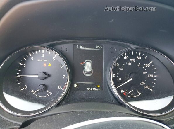 5N1AT2MT5HC775945 2017 NISSAN ROGUE Black Widok zestawu wskaźników