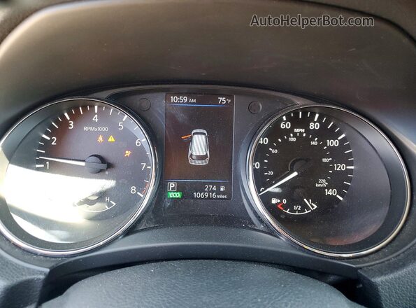 5N1AT2MT5KC738739 2019 NISSAN ROGUE Серебряный Вид щитка приборов