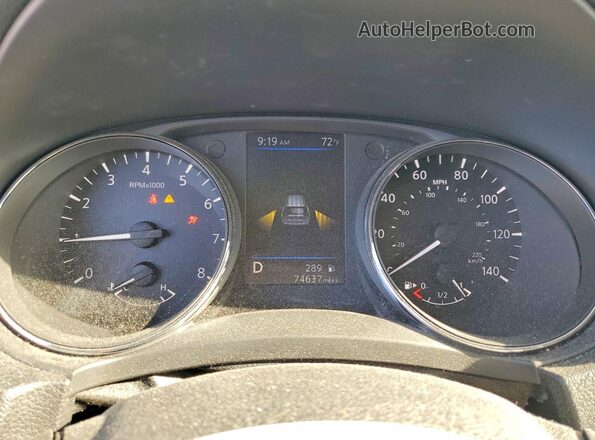 5N1AT2MT5KC776519 2019 NISSAN ROGUE Silver Սարքավորումների վահանակի տեսք