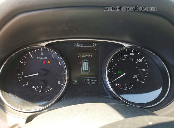 5N1AT2MT7GC733937 2016 NISSAN ROGUE Black Instrument cluster view