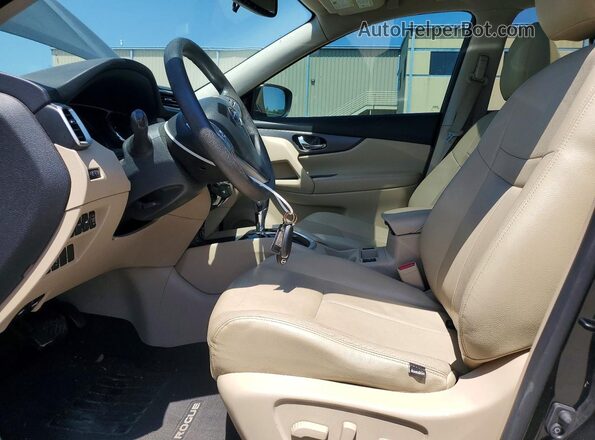 5N1AT2MT7GC733937 2016 NISSAN ROGUE Black Front interior view