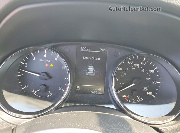 5N1AT2MT7HC840892 2017 NISSAN ROGUE Белый Вид щитка приборов
