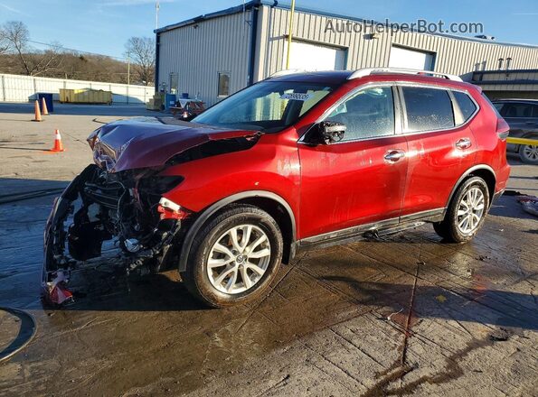 5N1AT2MT7JC809955 2018 NISSAN ROGUE Red წინა მარცხენა ხედი სამი მეოთხედიდან