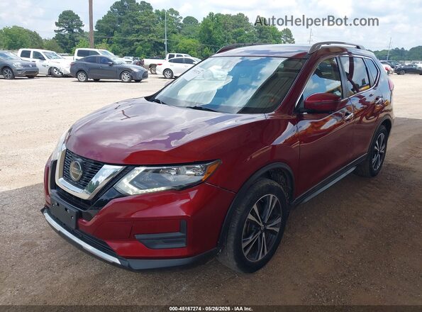 5N1AT2MT7LC813474 2020 NISSAN ROGUE Maroon Vista tres cuartos delantera izquierda