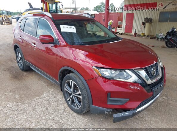 5N1AT2MT7LC813474 2020 NISSAN ROGUE Maroon Delantero derecho