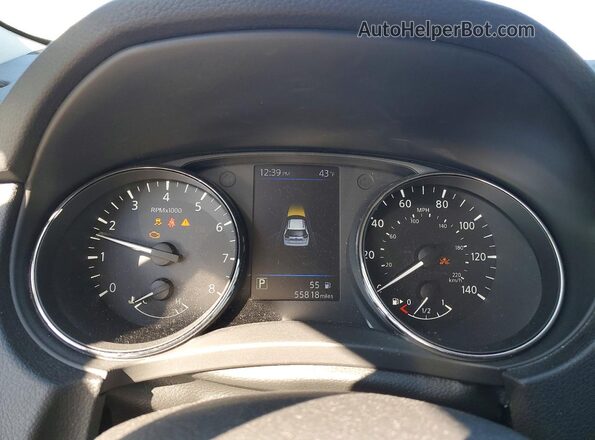 5N1AT2MT8KC766342 2019 NISSAN ROGUE Угольный Вид щитка приборов