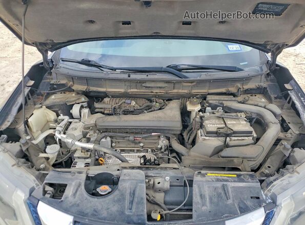 5N1AT2MTXHC825660 2017 NISSAN ROGUE Black Vista del compartimento del motor