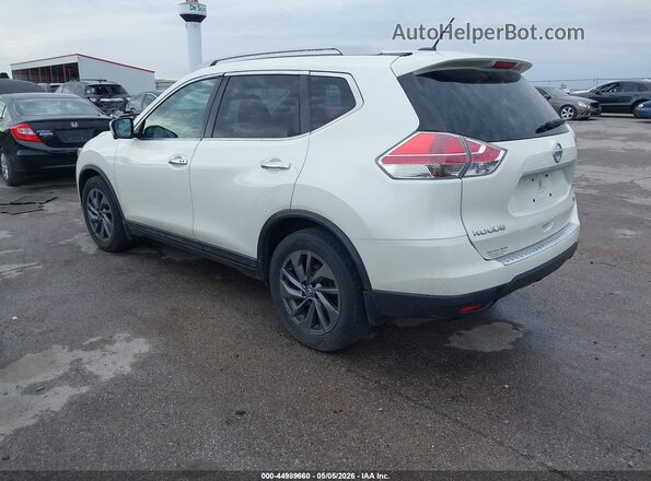 5N1AT2MV0GC921281 2016 NISSAN ROGUE Белый Задняя левая четверть