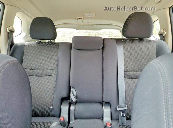 5N1AT2MV1JC838417 2018 NISSAN ROGUE White უკანა სავარძლების ხედი