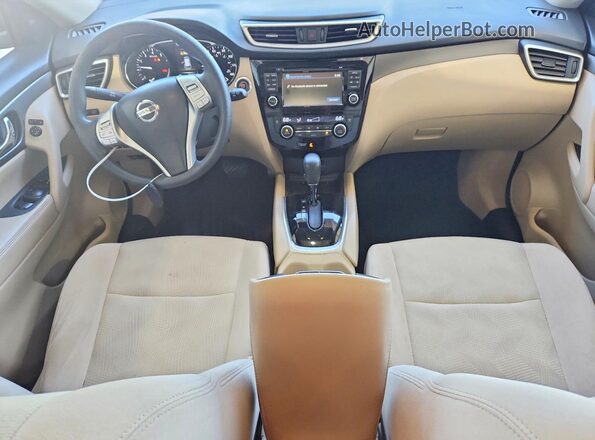5N1AT2MV2GC839469 2016 NISSAN ROGUE Blue Առջևի վահանակի տեսք