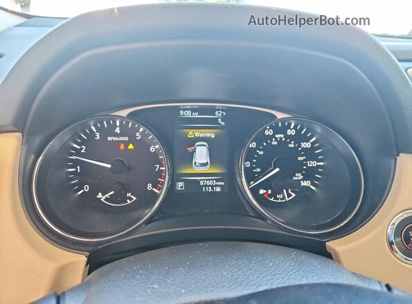 5N1AT2MV2GC839469 2016 NISSAN ROGUE Blue Սարքավորումների վահանակի տեսք