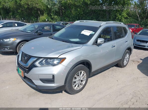 5N1AT2MV2KC756018 2019 NISSAN ROGUE Silver წინა მარცხენა ხედი სამი მეოთხედიდან