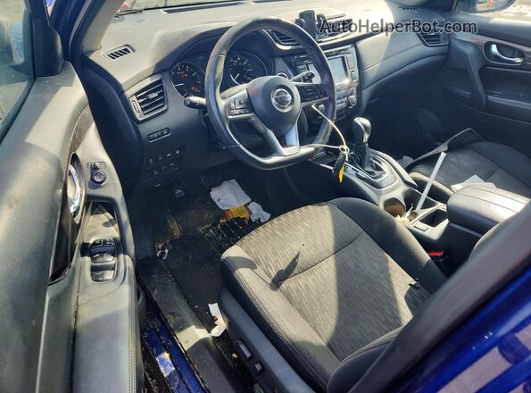 5N1AT2MV3KC845922 2019 NISSAN ROGUE Blue Առջևի վահանակի տեսք