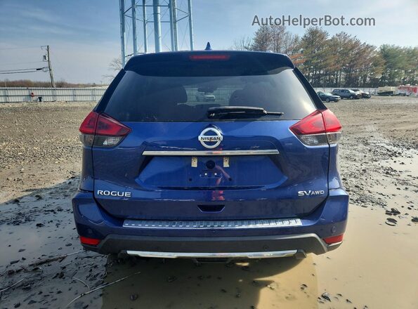 5N1AT2MV3KC845922 2019 NISSAN ROGUE Blue Հետևի տեսք