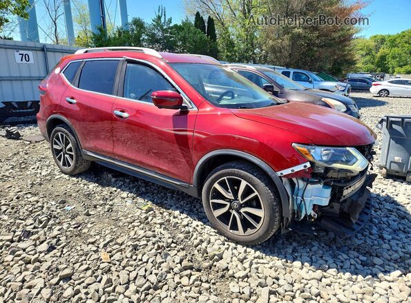 5N1AT2MV4KC702087 2019 NISSAN ROGUE Red Przód prawy