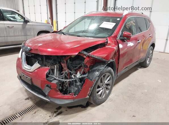 5N1AT2MV5GC737969 2016 NISSAN ROGUE Красный Вид спереди