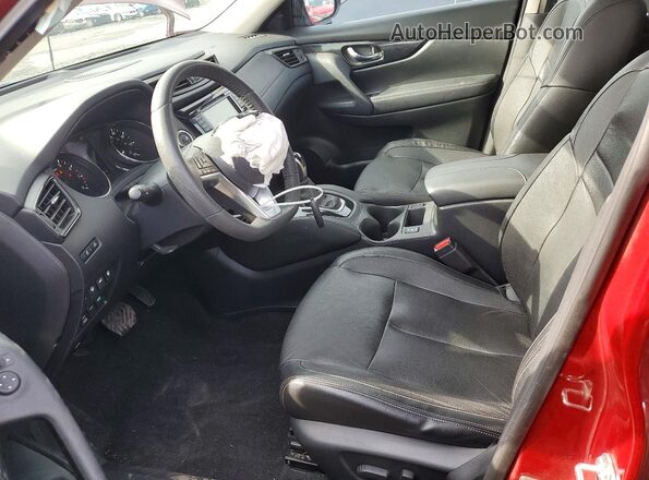 5N1AT2MV5KC784704 2019 NISSAN ROGUE Бордовый Вид салона спереди