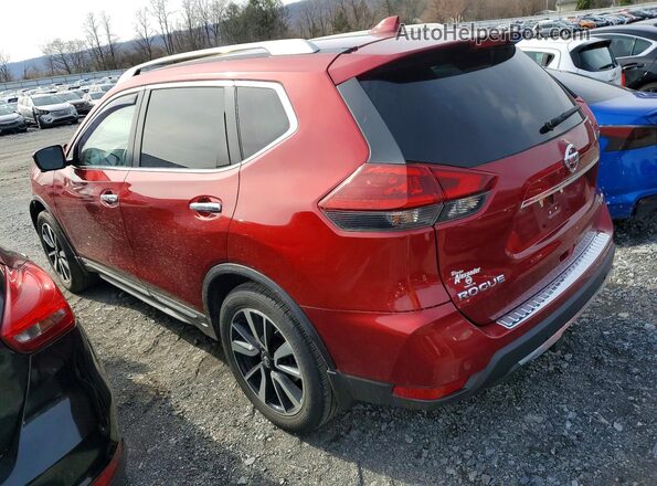 5N1AT2MV5KC784704 2019 NISSAN ROGUE Бордовый Задняя левая четверть