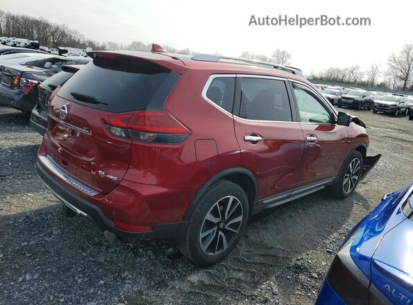 5N1AT2MV5KC784704 2019 NISSAN ROGUE Бордовый Задняя правая четверть