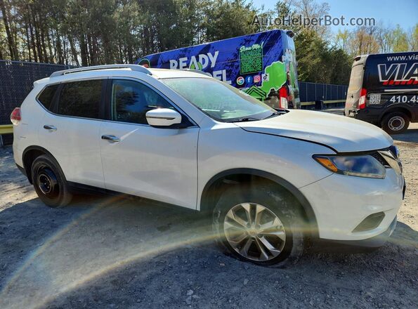 5N1AT2MV6GC890246 2016 NISSAN ROGUE Белый Передняя правая четверть