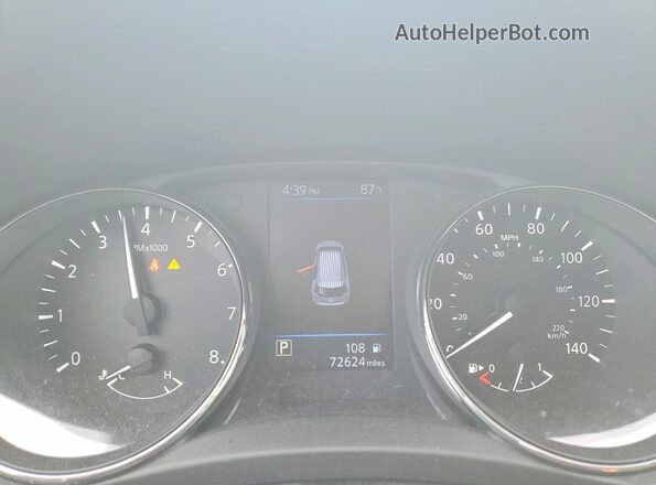 5N1AT2MV6KC775607 2019 NISSAN ROGUE Gray Instrument cluster view