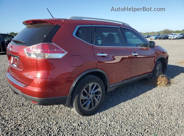 5N1AT2MV7GC794173 2016 NISSAN ROGUE Красный Задняя правая четверть