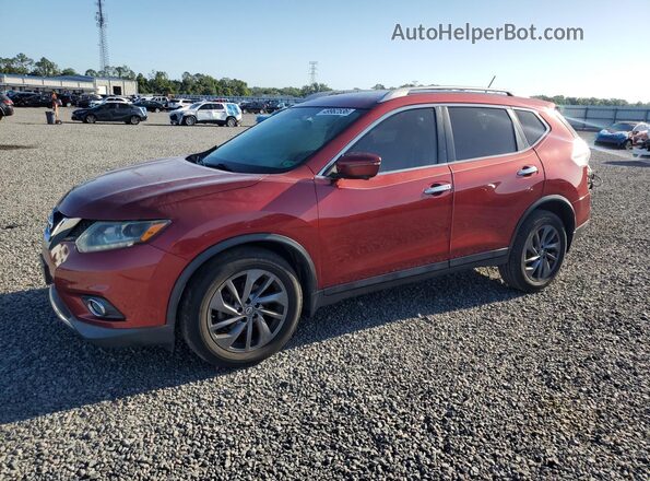 5N1AT2MV7GC794173 2016 NISSAN ROGUE Красный Передняя левая четверть