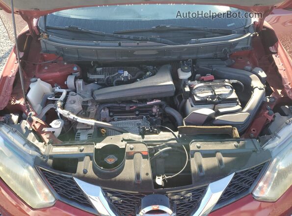 5N1AT2MV7GC794173 2016 NISSAN ROGUE Красный Вид подкапотного пространства