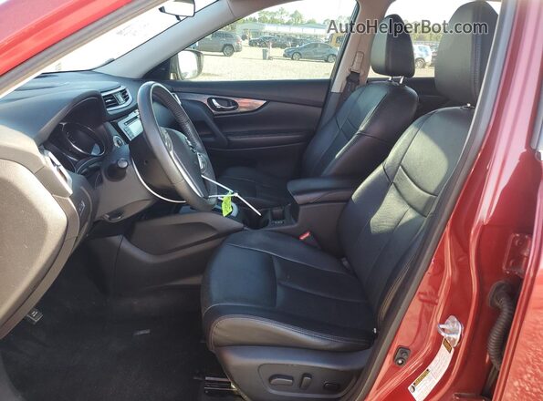 5N1AT2MV7GC794173 2016 NISSAN ROGUE Красный Вид салона спереди