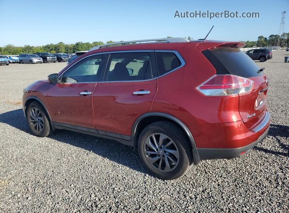 5N1AT2MV7GC794173 2016 NISSAN ROGUE Красный Задняя левая четверть