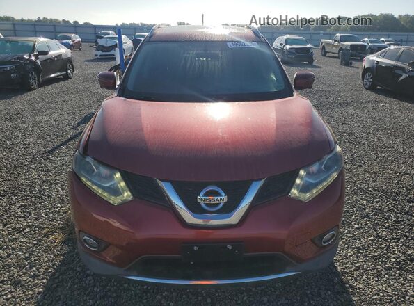 5N1AT2MV7GC794173 2016 NISSAN ROGUE Красный Вид спереди