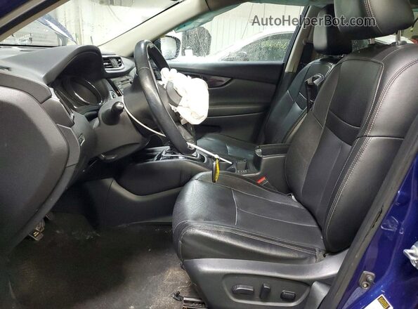 5N1AT2MV7JC731453 2018 NISSAN ROGUE Blue წინა სალონის ხედი
