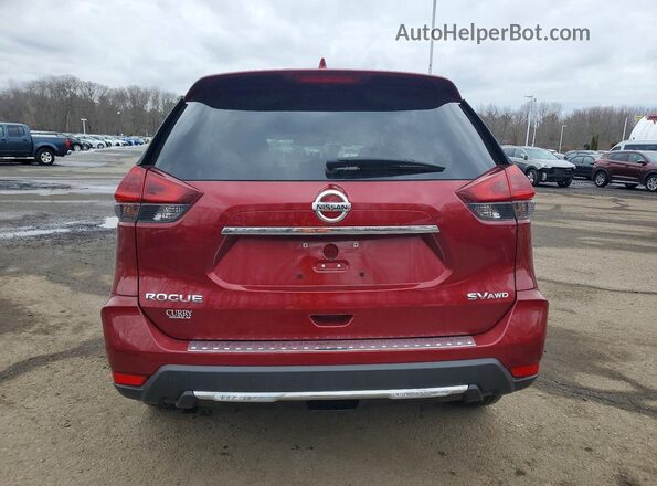 5N1AT2MV7JC802473 2018 NISSAN ROGUE Red Вид ззаду