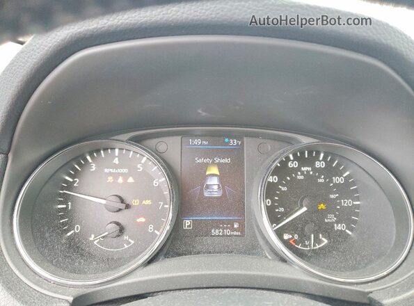 5N1AT2MV7JC802473 2018 NISSAN ROGUE Red Вид щитка приладів