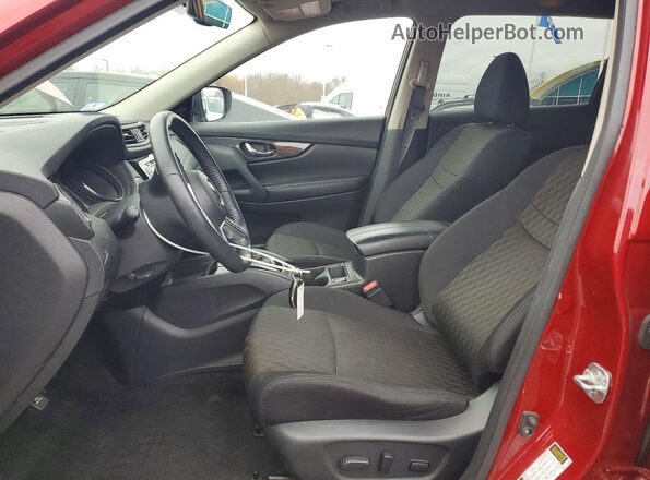 5N1AT2MV7JC802473 2018 NISSAN ROGUE Red Вид салону спереду