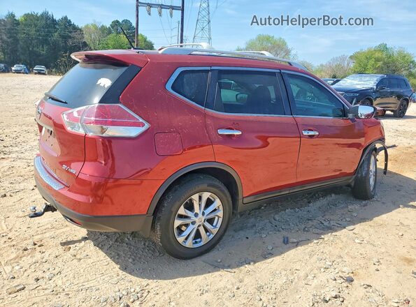 5N1AT2MV8GC809537 2016 NISSAN ROGUE Burgundy Задня права чверть