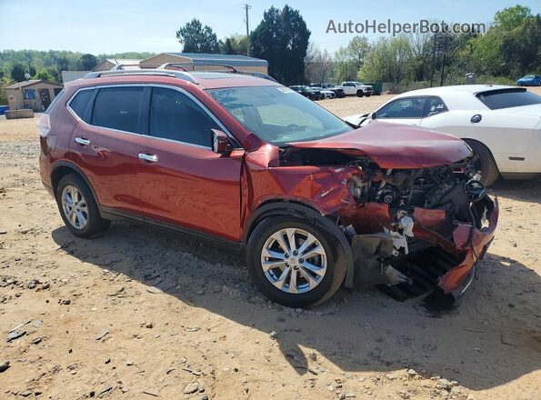 5N1AT2MV8GC809537 2016 NISSAN ROGUE Burgundy Передня права чверть