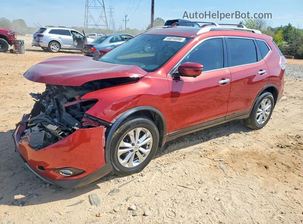 5N1AT2MV8GC809537 2016 NISSAN ROGUE Burgundy Передня ліва чверть