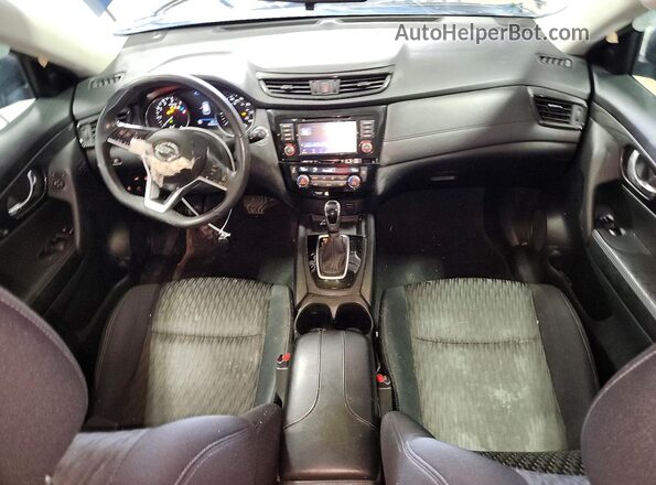 5N1AT2MV8JC701460 2018 NISSAN ROGUE Blue Widok deski rozdzielczej