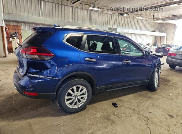 5N1AT2MV8JC701460 2018 NISSAN ROGUE Blue Tył prawy