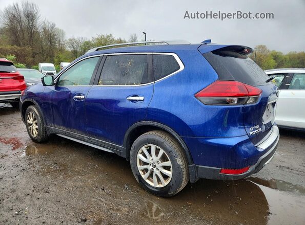 5N1AT2MV8JC789765 2018 NISSAN ROGUE Blue უკანა მარცხენა