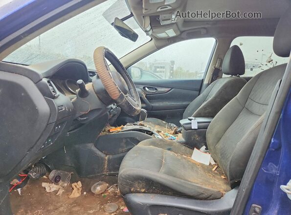 5N1AT2MV8JC789765 2018 NISSAN ROGUE Blue წინა სალონის ხედი