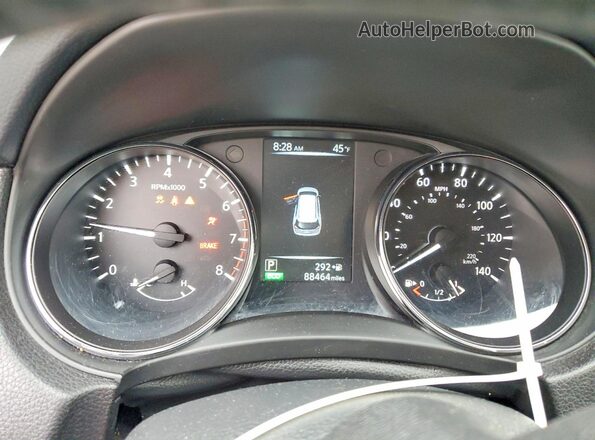 5N1AT2MV9HC775268 2017 NISSAN ROGUE Серебряный Вид щитка приборов