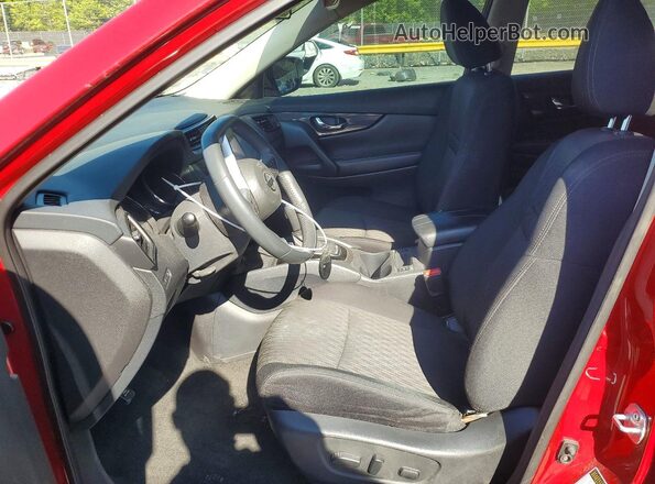 5N1AT2MV9HC805062 2017 NISSAN ROGUE Red წინა სალონის ხედი
